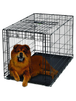 Клетка для собак MidWest Ovation 95х59х64h см с торцевой вертикально-откидной дверью черная