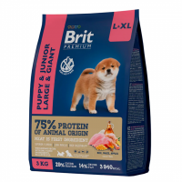 Brit Premium Dog Puppy and Junior Large and Giant с курицей для щенков крупных и гигантских пород Вес 3 кг