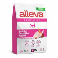 Alleva Equilibrium Sensitive Rabbit корм с кроликом для кошек с чувствительным пищеварением Вес 1,5 кг