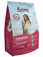 KARMY Sensitive Индейка. Корм для кошек с чувствительным пищеварением Вес 1.5 кг