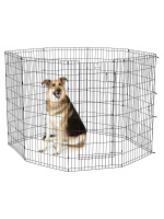 Вольер для собак MidWest Life Stages 8 панелей 61х122h см с дверью-MAXLock черный