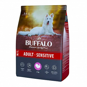 BUFFALO Sensitive с индейкой Корм для собак средних и крупных пород