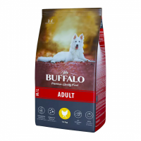 BUFFALO Adult с курицей Корм для собак средних и крупных пород Вес 14 кг