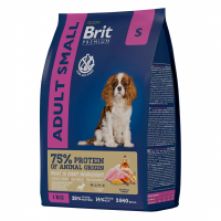 Brit Premium Dog Adult Small с курицей для взрослых собак мелких пород Вес 1 кг