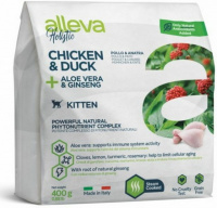 Alleva Holistic Cat Chicken&Duck Kitten корм котят с курицей и уткой Вес 0,4 кг