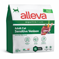 Alleva Equilibrium Sensitive Venison корм с олениной для кошек с чувствительным пищеварением Вес 0,4 кг
