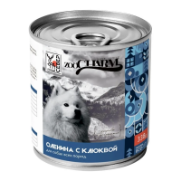 ZOOCHARM Оленина с клюквой Монобелковые консервы для собак 338 г