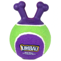 Мяч теннисный JUMBALL c ручками зеленый 18 см GiGwi