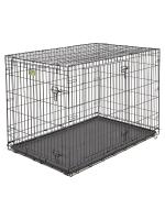 Клетка для собак MidWest iCrate 122х76х84h см 2 двери черная