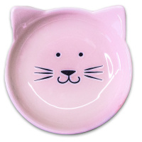 Блюдце керамическое Мордочка кошки 80 мл, Mr.Kranch Цвет розовый