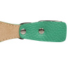 Ошейник для собак из натуральной кожи с QR-адресником, 33-40 см, Mr.Kranch Цвет зеленый